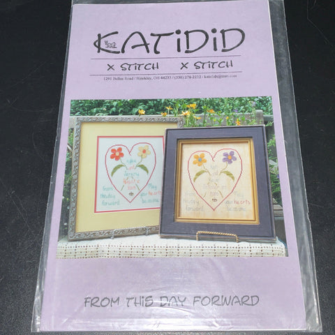 Katidid Designs X Stitch From This Day Forward #025 vintage 2005 counted cross stitch chart