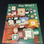 Celeste Teal Creations Say What by Carmel Hall Book 8 vintage counted cross stitch chart