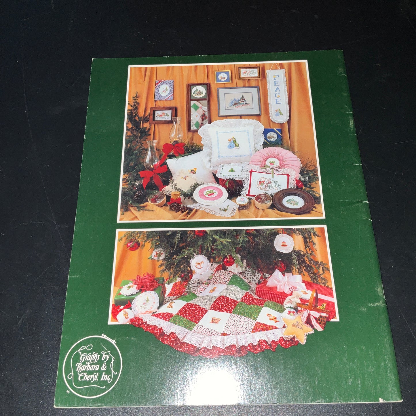 Graphs by Barbara & Cheryl Holly Berry Ornament Leaflet 30 vintage 1994  counted cross stitch chart