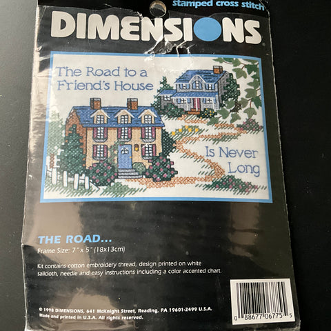 Dimensions The Road 6775 stamped cross stitch kit*