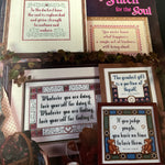 Stoney Creek Collection set of 2 Cross stitch for the Soul & A Second Helping Book 286 & 291 2001 counted cross stitch pattern books