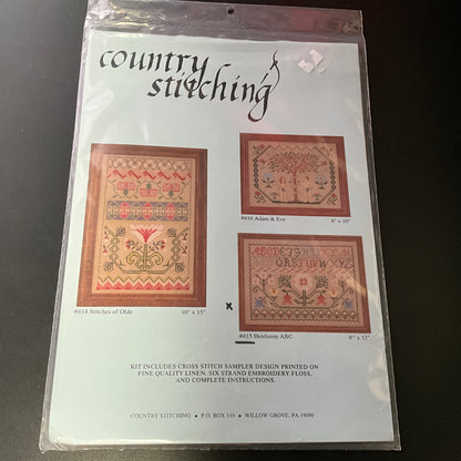 Country Stitching Heirloom ABC #415 stamped cross stitch kit*
