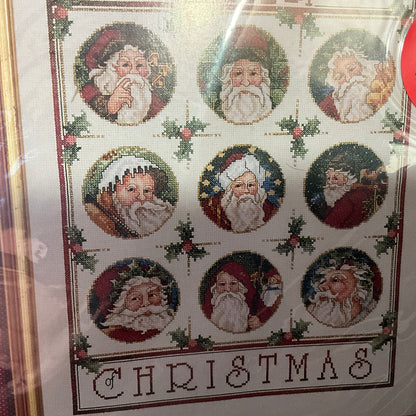 Janlynn Nine Santas Sampler#125-67 Christmas Cross Stitch kit