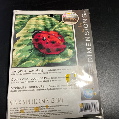 Dimensions Ladybug Ladybug...7170 needlepoint kit