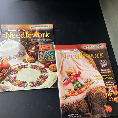 Zweigart at home with Needlework choice vintage magazine see pictures and variations*