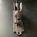 Lovely Long Eared Bunny cast iron door knocker restoration home decor hardware