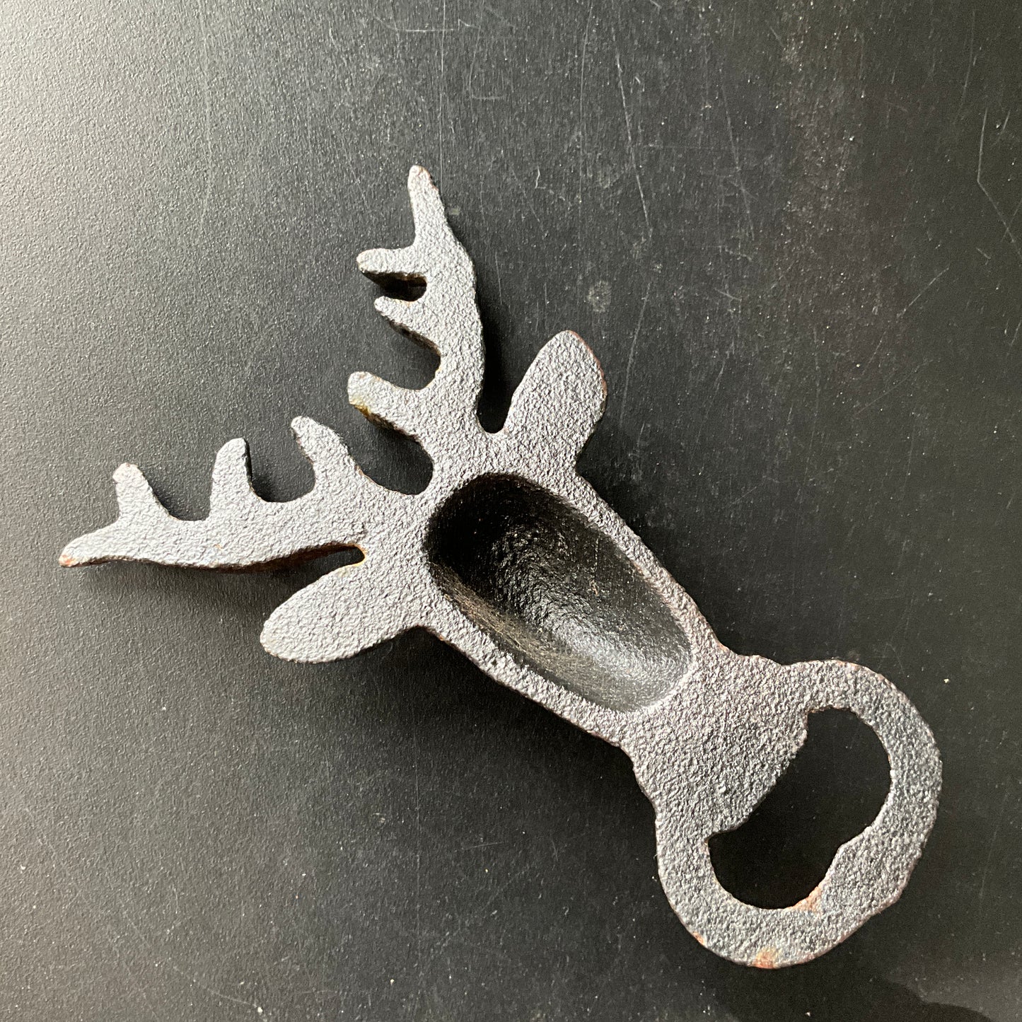 Sensational Stag Head cast iron bottle opener antlered deer barware hardware