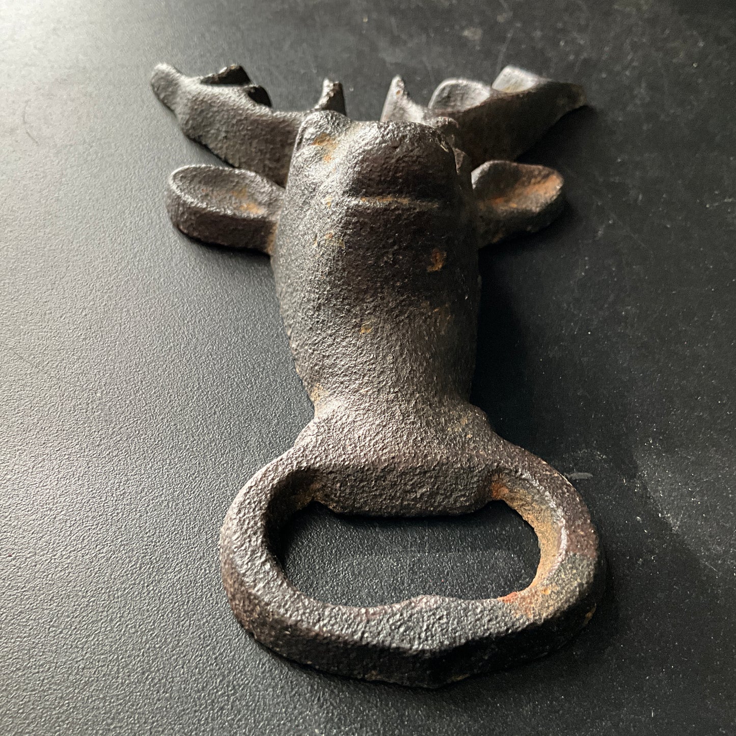 Sensational Stag Head cast iron bottle opener antlered deer barware hardware