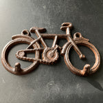 I want to ride my bicycle cast iron wall hanging key rack restoration home decor hardware