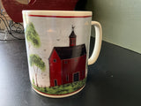 Warren Kimble Red Barn extra large mug 4.75 inch tall!