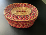 Wonderful woven baskets with lids set of 2 6.5 &n5 inch nesting trinket/jewelry boxes