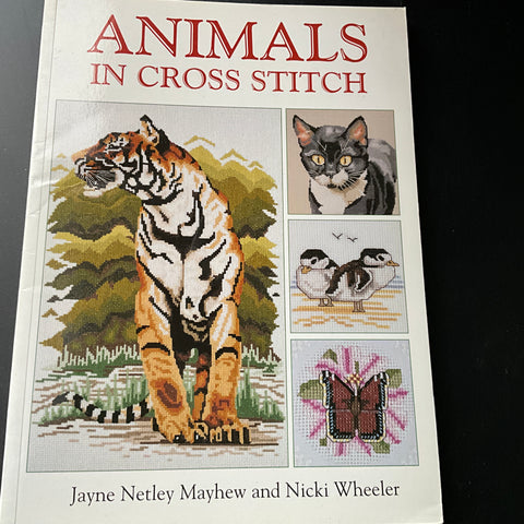 David & Charles Animals In Cross Stitch Neeley & Wheeler softcover book