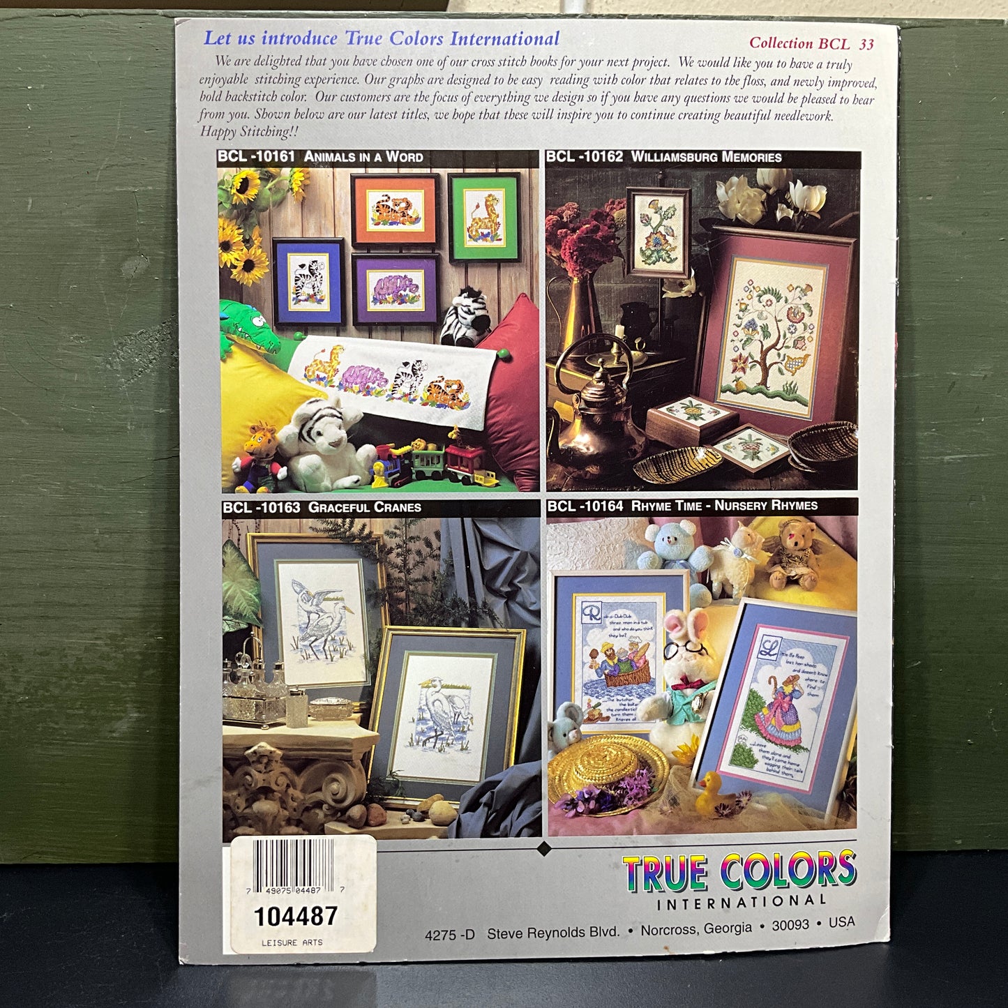 True Colors Williamsburg Memories BCL-10162 counted cross stitch chart