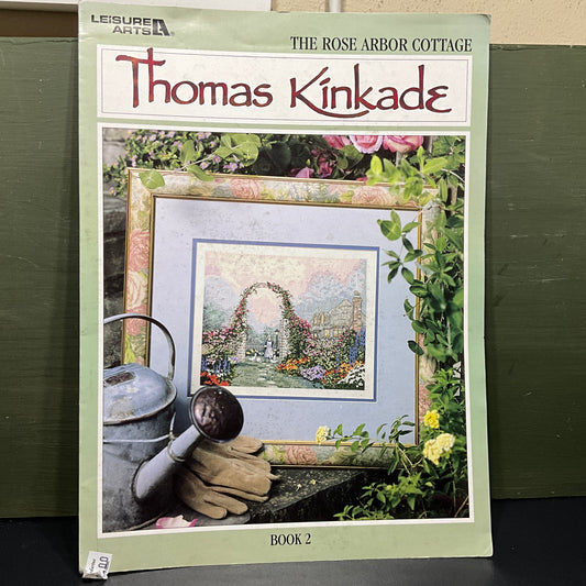 Leisure Arts Thomas Kinkade The Rose Arbor Cottage Book 2 counted cross stitch chart