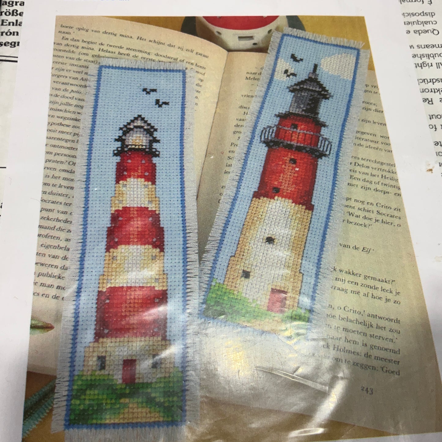 Vervaco Lighthouse Bookmark 2002/131.5062 needlecraft kit*