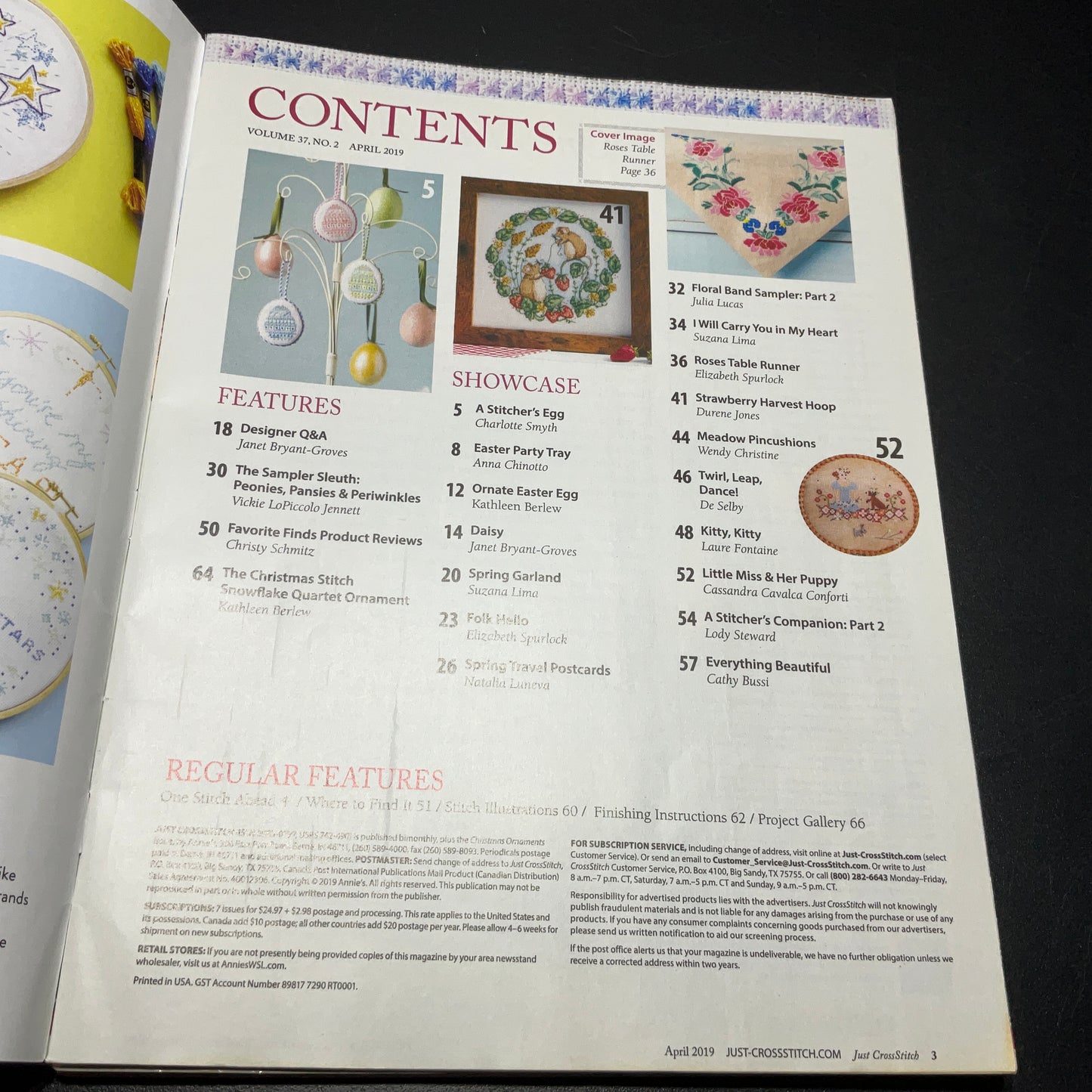 Just Cross Stitch magazine set of 5 issues see description for details*