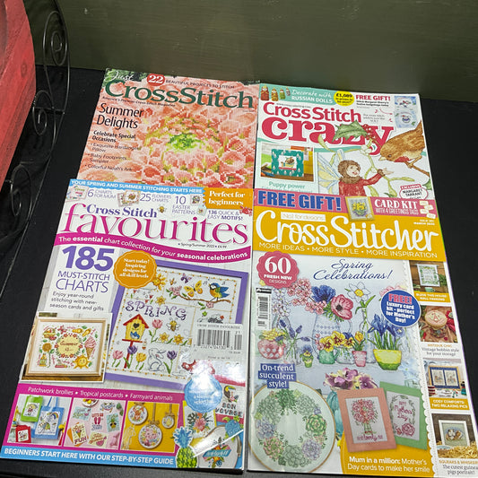 Amazing Cross Stitch Magazine Bargain Mixed Lot of 4 chart publications*