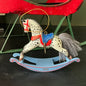 Hallmark Rocking Horse 1984 4th in series Keepsake Ornament QX4354