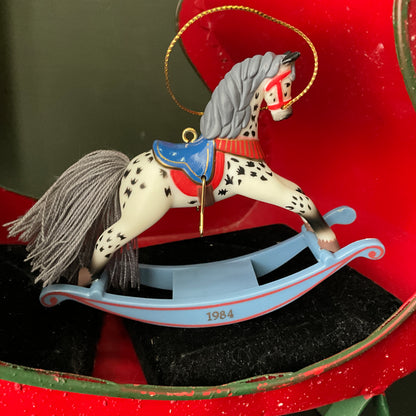 Hallmark Rocking Horse 1984 4th in series Keepsake Ornament QX4354