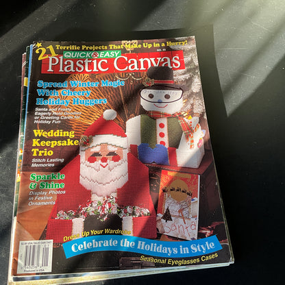 Quick & Easy Plastic Canvas magazine choice of collections design publications