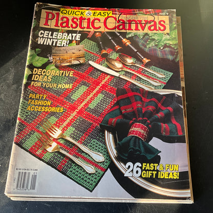 Quick & Easy Plastic Canvas magazine choice of collections design publications