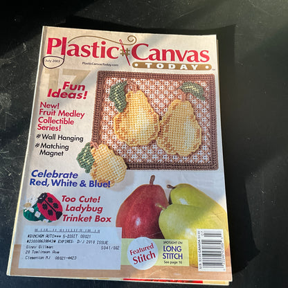 Plastic # Canvas Today lot of 4 2002 Nov 2003 march 2003 July and 2004 July