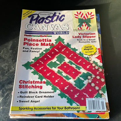 Plastic Canvas World magazine choice of lots see pictures and variations