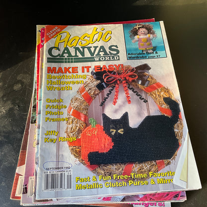 Plastic Canvas World magazine choice of lots see pictures and variations