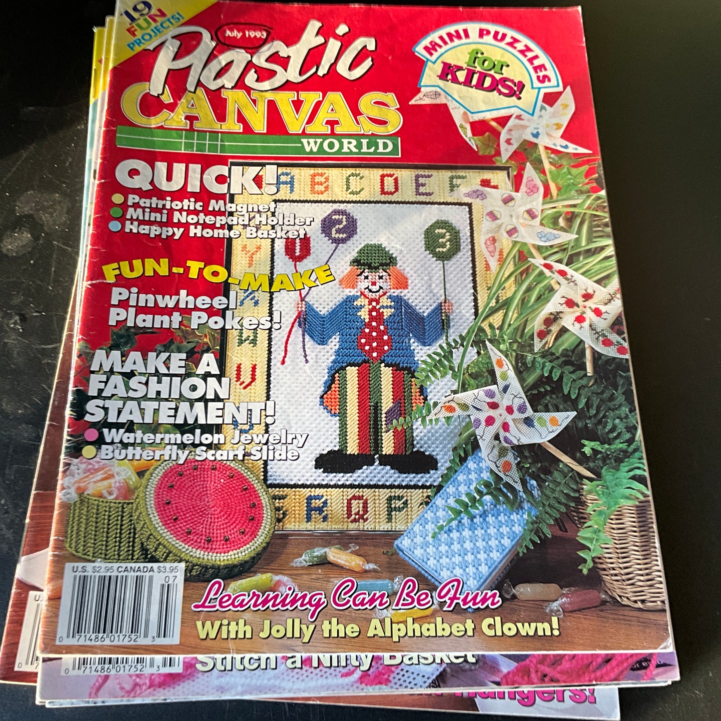 Plastic Canvas World magazine choice of lots see pictures and variations