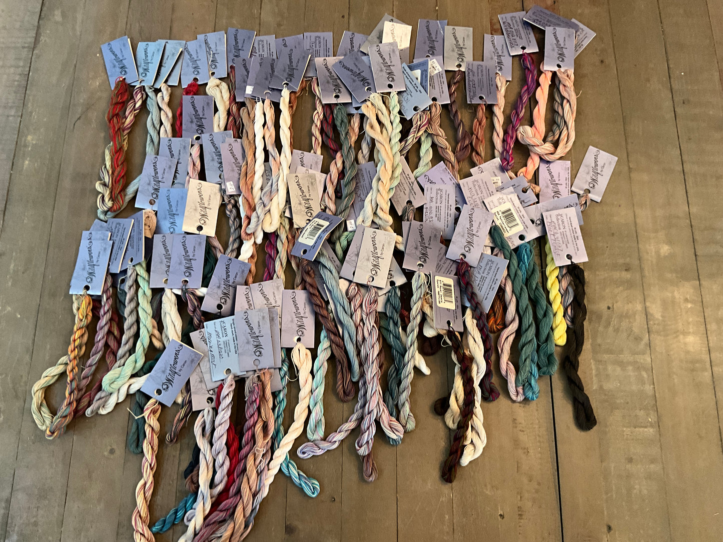 Wildflowers by Caron 100 skein stash bargain lot embroidery floss cross stitch thread see pictures!