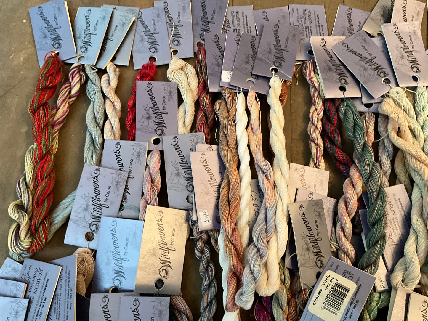 Wildflowers by Caron 100 skein stash bargain lot embroidery floss cross stitch thread see pictures!