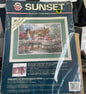 Sunset Twilight At Woodgreen Pond 13926 vintage 1994 No Count Cross Stitch kit*