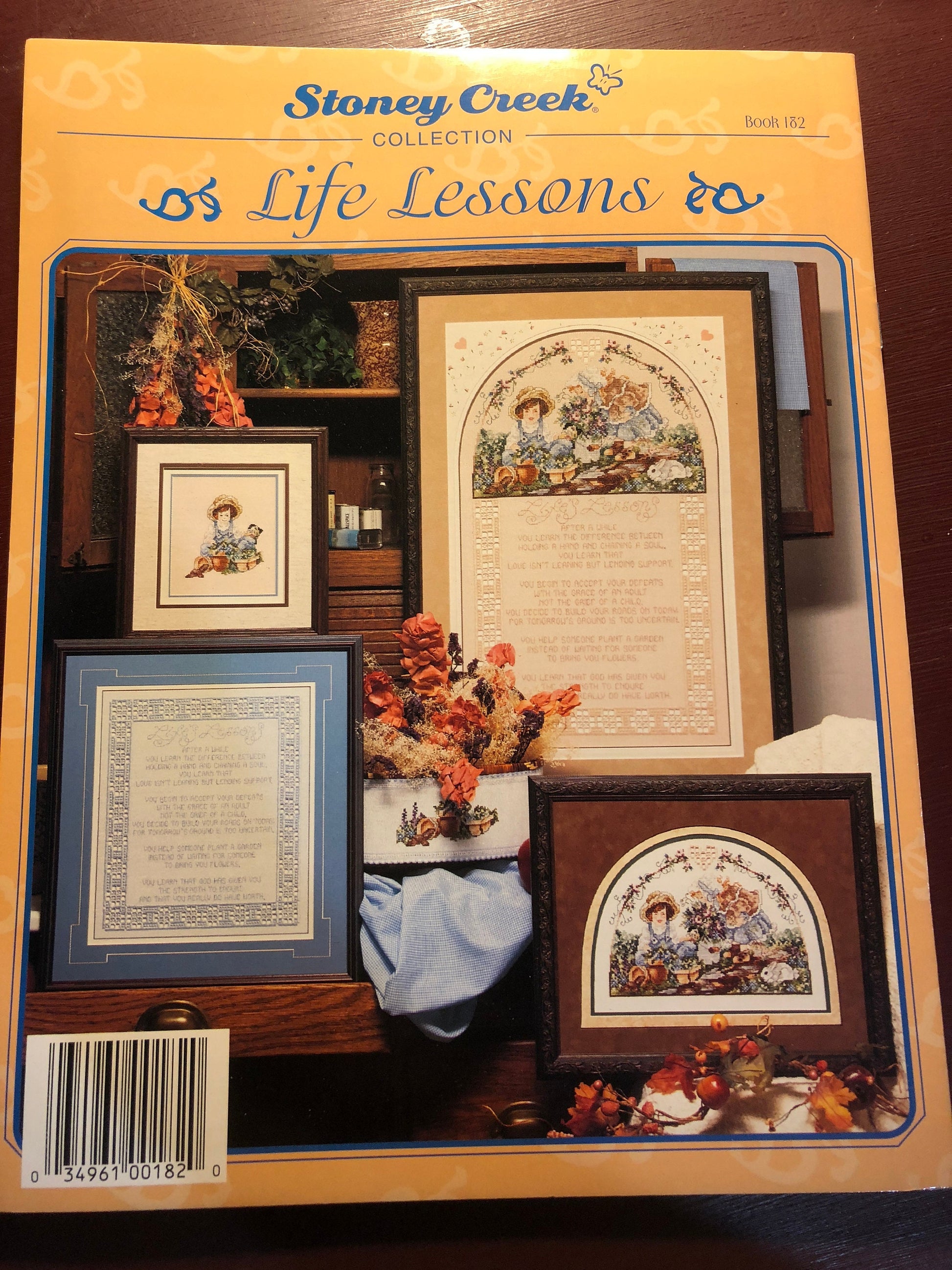 Stoney Creek, Life Lessons, BK 182, Vintage 1997, Counted, Cross Stitch Patterns