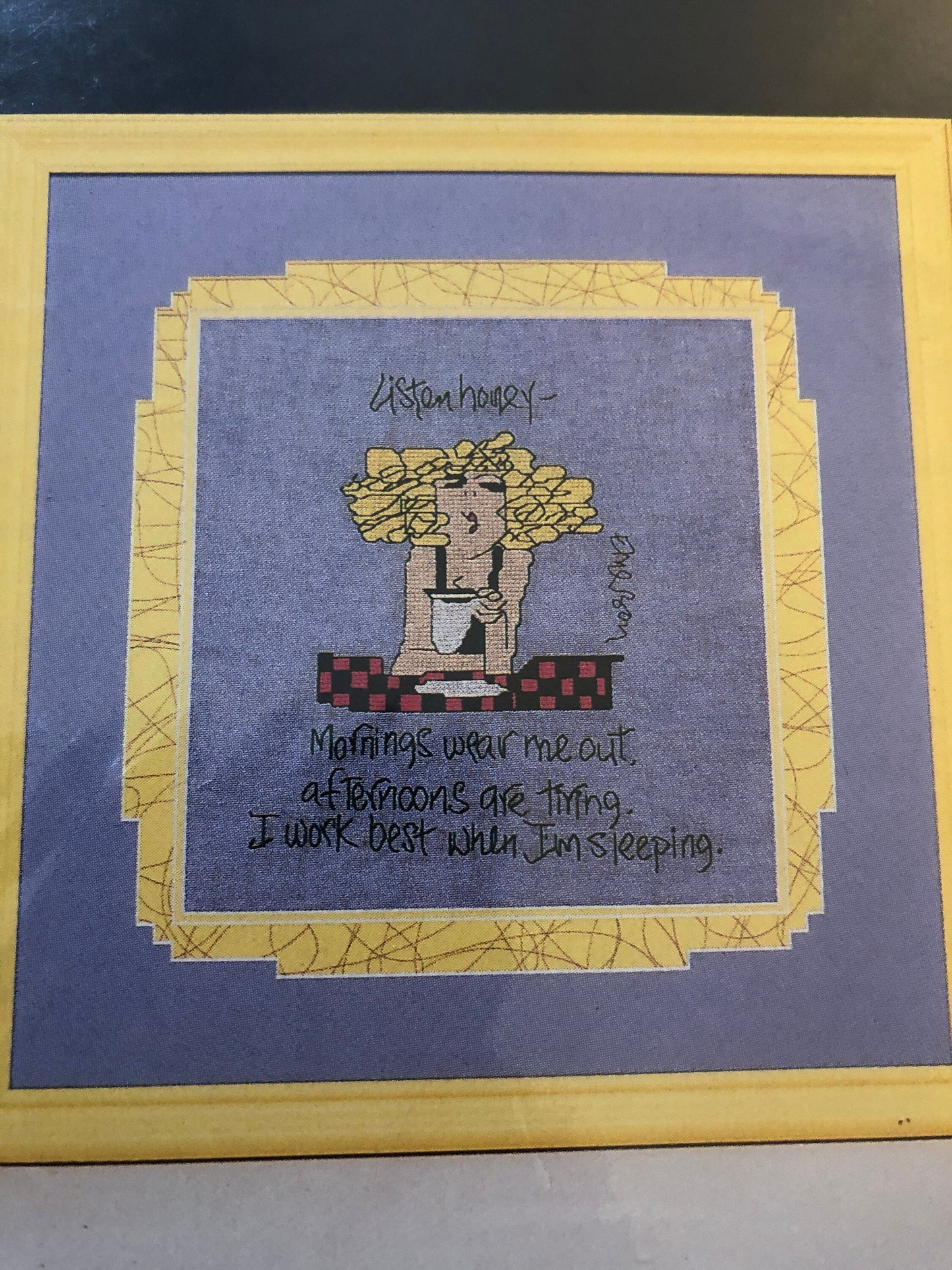 Twisted Threads choice Listen Honey Life's a Stitch! counted cross stitch charts see pictures and variations* 1 of 3