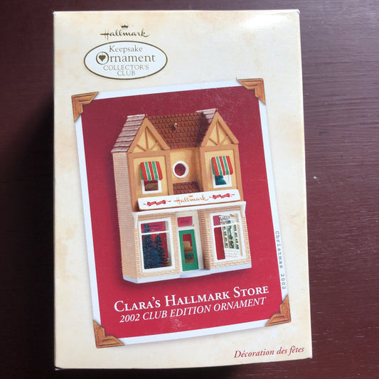 Hallmark, Nostalgic House, Clara's Hallmark Shop, Dated 2002 Keepsake Ornament, QXC4583*