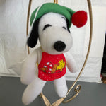 Applause Peanuts Gang Snoopy or Woodstock Choice Of Stuffed Plush Ornaments See Variations