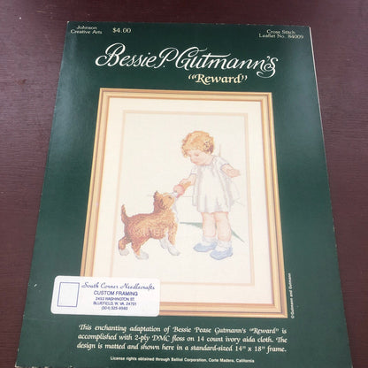 Bessie P Gutmann&#39;s, Reward, Johnson Creative Arts, Leaflet 84009, Counted Cross Stitch Design*