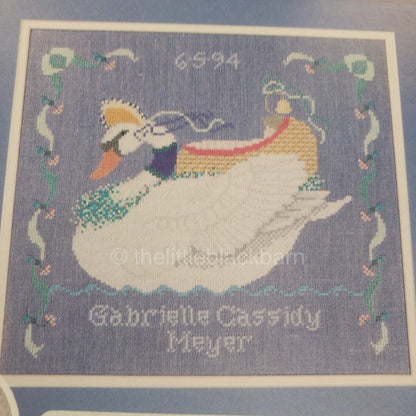 The Cricket Collection, Gabrielle&#39;s Cygnet, Vintage 1994, Counted Cross Stitch Design