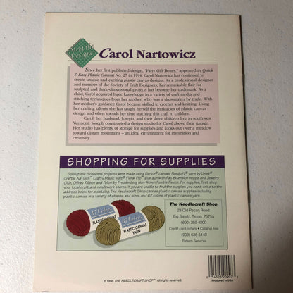 the Needlecraft ShopVintage 1998 Springtime Blossoms Designs by Carol Nortowicz The Needlecraft Shop Plastic Canvas pattern book 983001