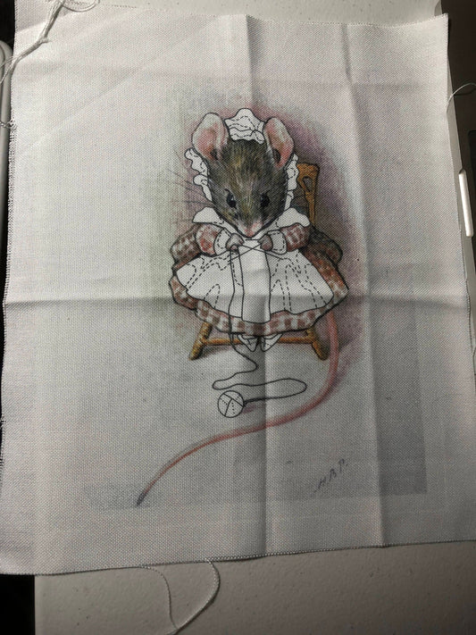 Mouse Stitching Canvas You Finish As You Would Like Counted Cross Stitch Canvas