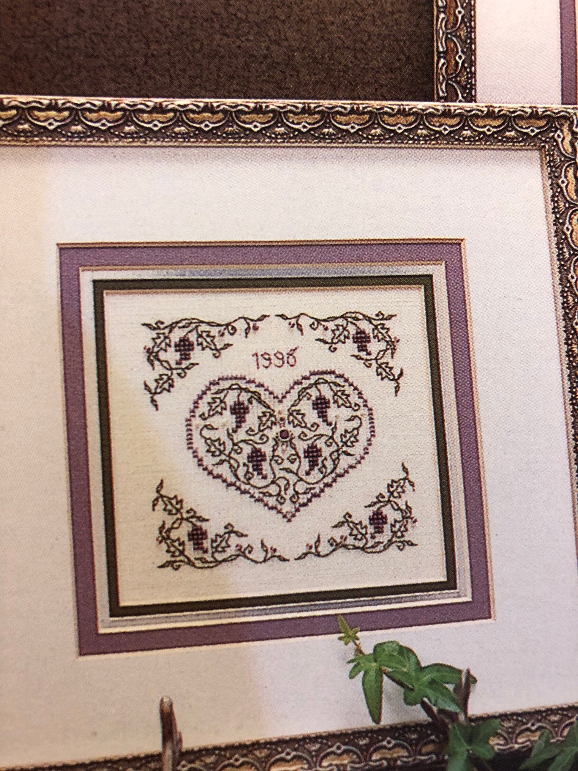 The Sweetheart Tree, Treasured Trio-III, Sandra Cox Vanosdall, Vintage 1998, Counted Cross Stitch Pattern