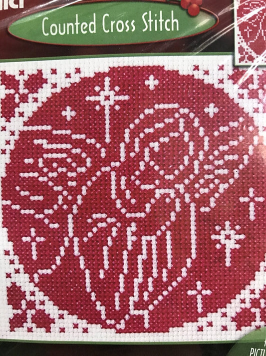 Bucilla counted cross stitch Watching Angel kit