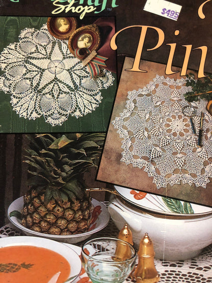 The Needlecraft Shop, Crochet, Pretty Pineapples, Vintage 1991, Crochet Pattern Book