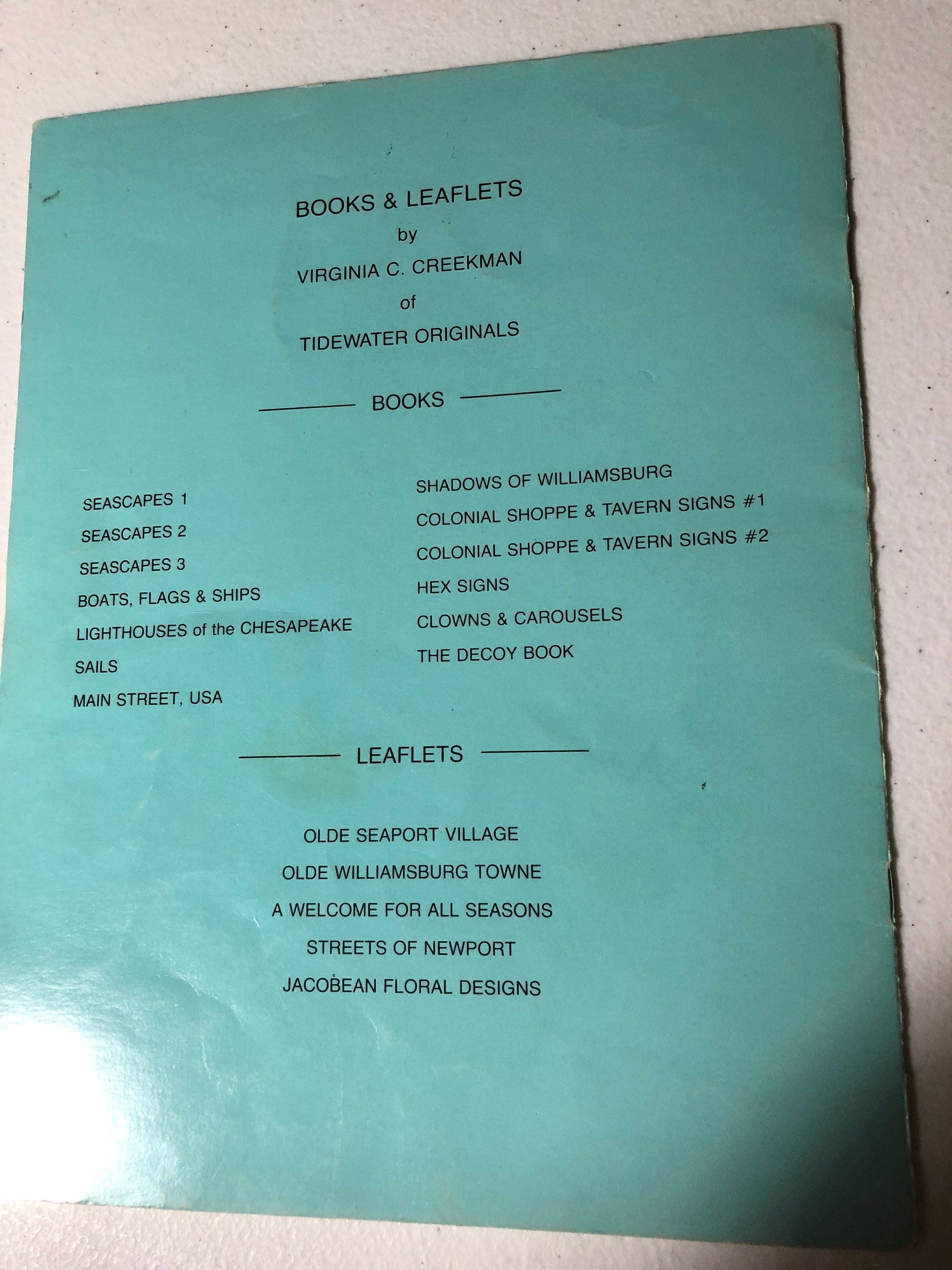 Tidewater Originals &quot;Seascapes 1&quot; Birds, Boats and Beaches Graphed for Needlework Vintage 1978, Counted Cross Stitch Patterns