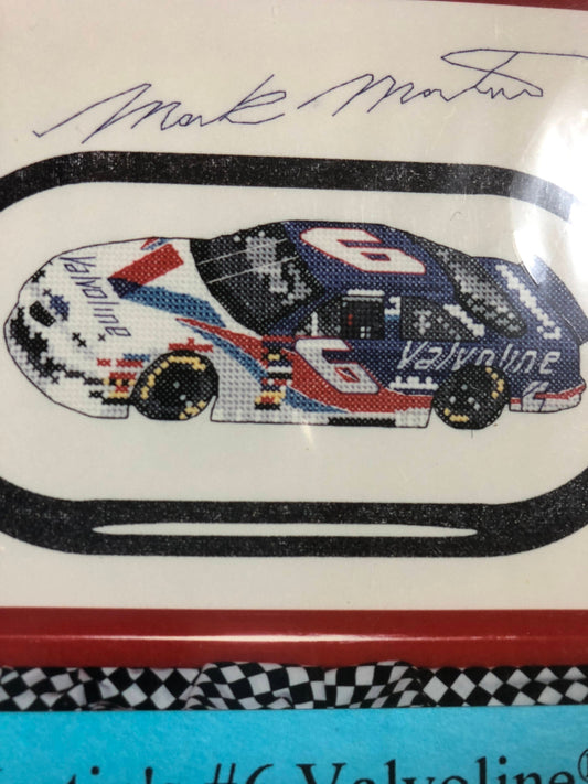 Number 6, Mark Martin&#39;s, Valvoline, Ford, Vintage Motor Racing Cross Stitch Chart