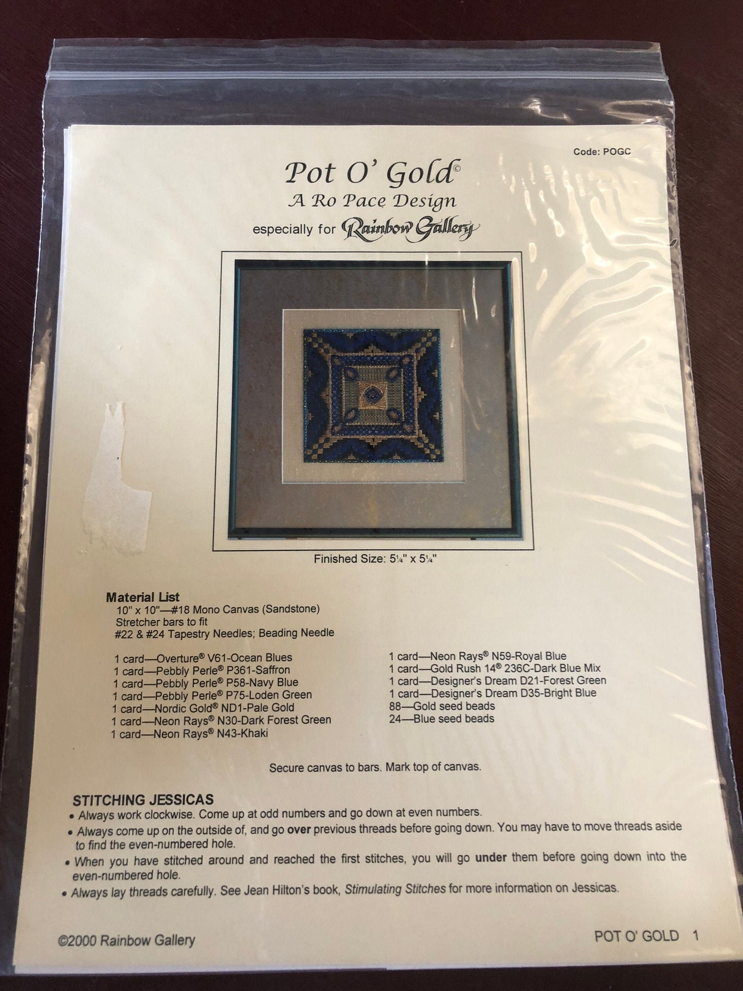 Rainbow Gallery, Pot O&#39; Gold, Counted Cross Stitch Pattern