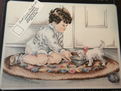 Stoney Creek Collection, Bessie Pease Gutmann&#39;s, Kitty&#39;s Breakfast, Vintage 1995, Counted Cross Stitch Pattern