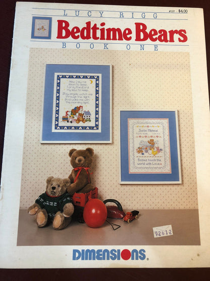 Dimensions, Set Of 2, Fun Times, Book One, Bedtime Bears, Book One, Counted Cross Stitch Patterns