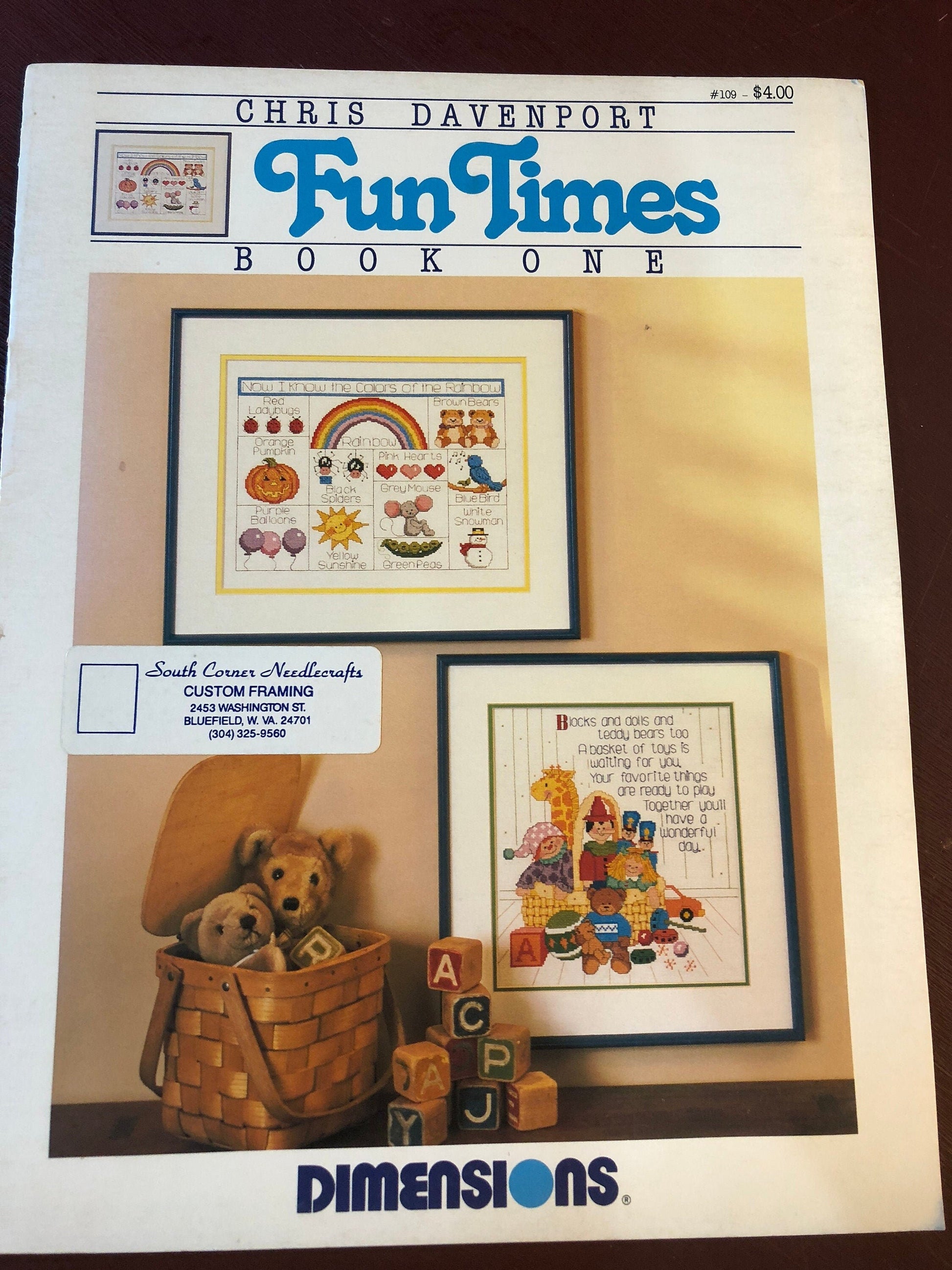 Dimensions, Set Of 2, Fun Times, Book One, Bedtime Bears, Book One, Counted Cross Stitch Patterns