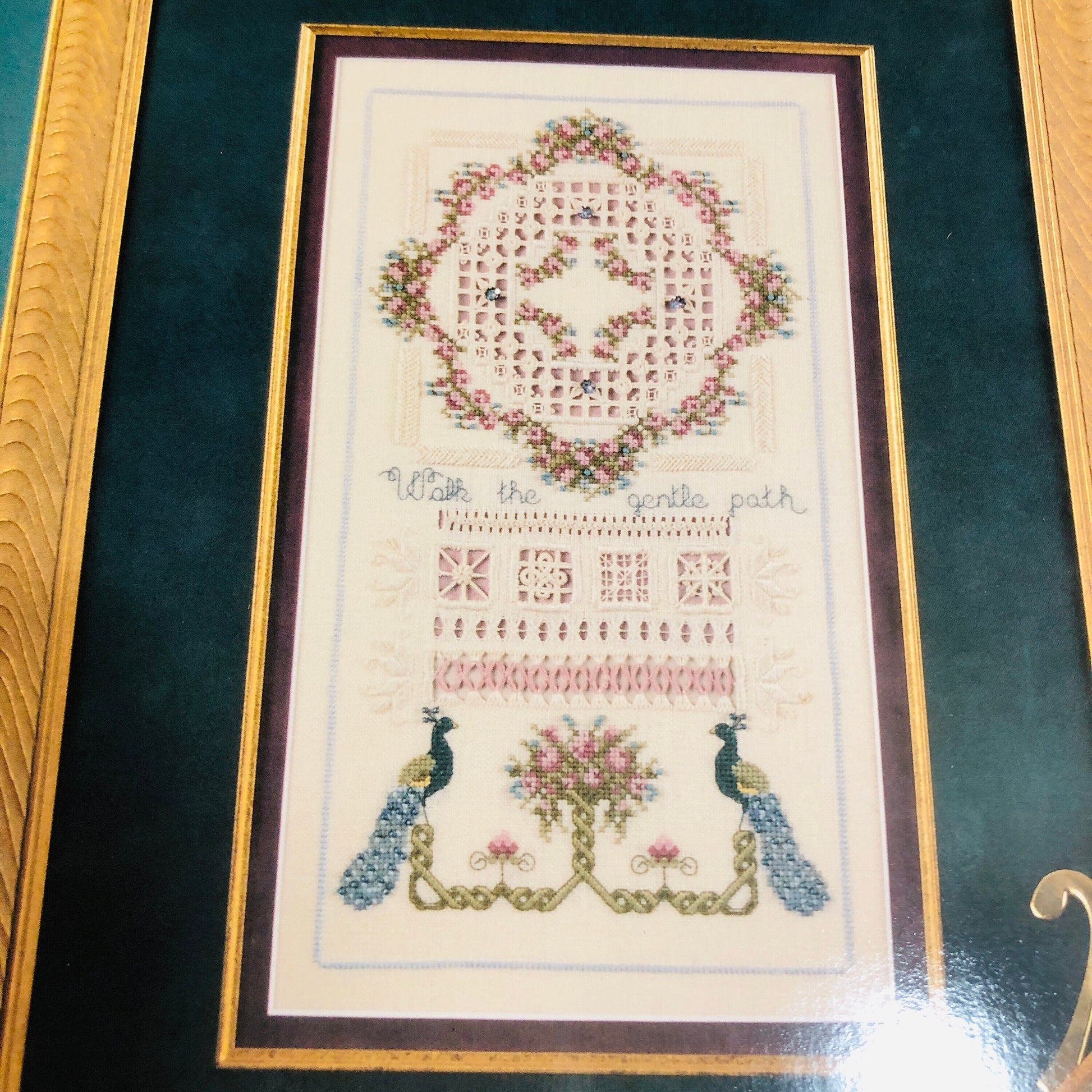 Cross &#39;N Patch, Walk The Gentle Path, Vintage 1997, Counted Cross Stitch Chart, Stitch Count 98 by 185